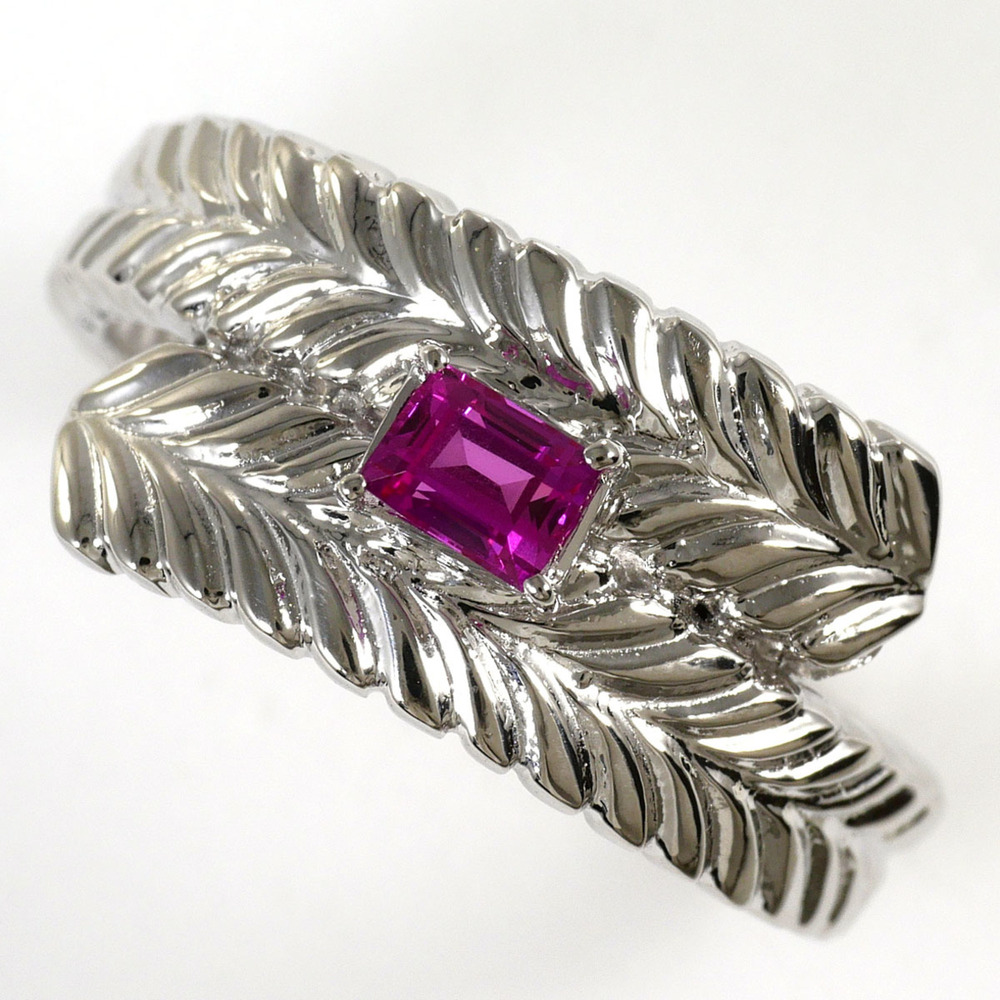 VINTAGE Silver Ruby Ring